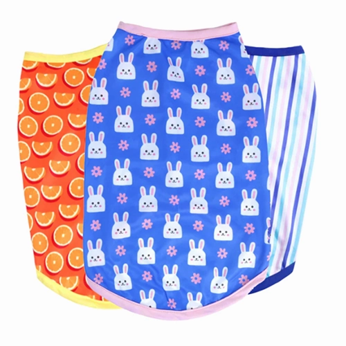 Pets Way Printed Happy Summer Vest Combo for Dogs and Cats