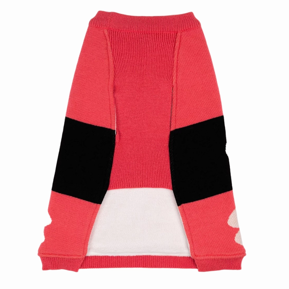 Petsnugs Bones and Paws Sweater for Dogs and Cats (Pink)