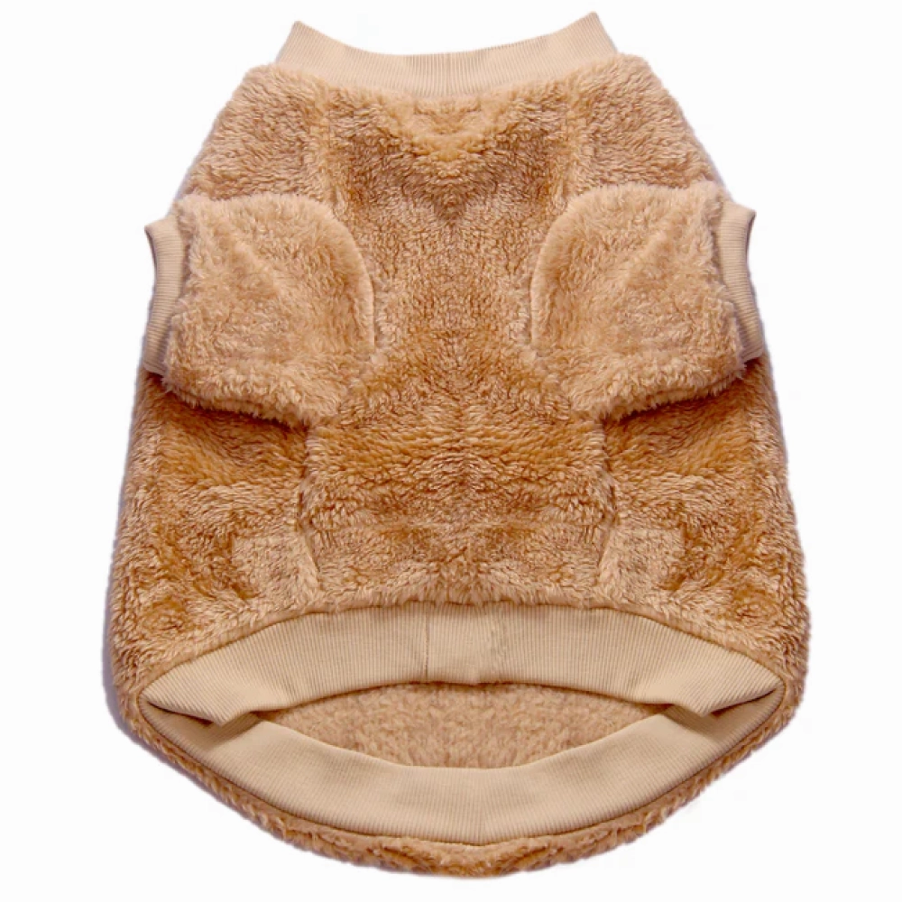 Petsnugs Camel Furry Sweater for Dogs and Cats (Camel)