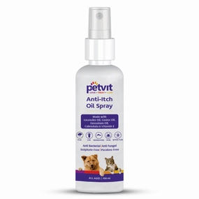 Petvit Anti Itch Oil Spray for Cats & Dogs