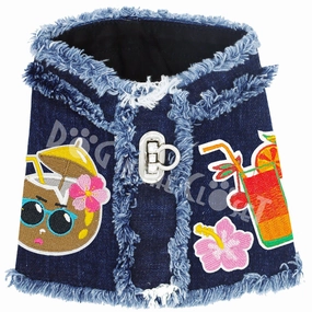 Pina Colada Denim Harness Vest in 3 Colors