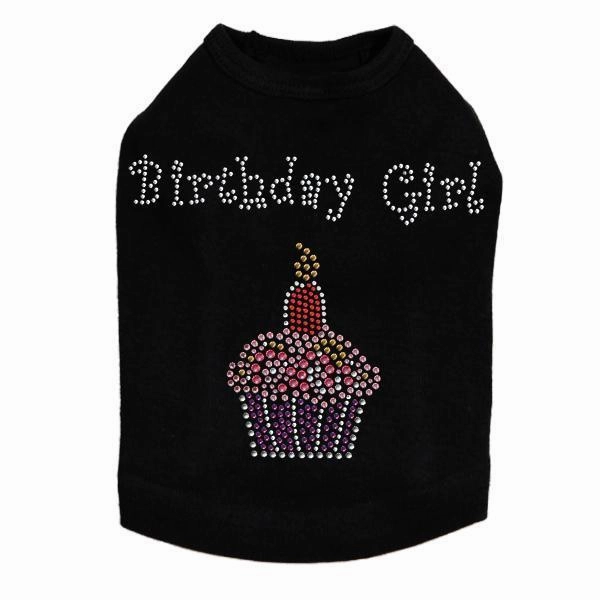 Pink Cupcake Rhinestone Dog Tank