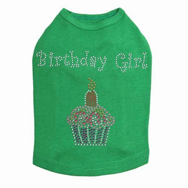 Pink Cupcake Rhinestone Dog Tank