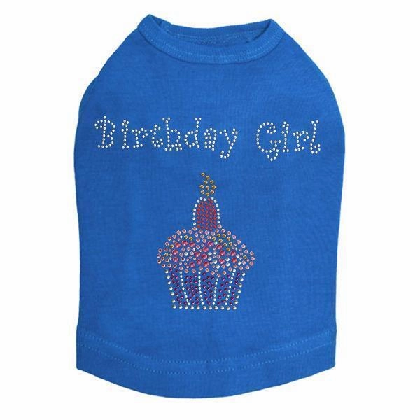 Pink Cupcake Rhinestone Dog Tank