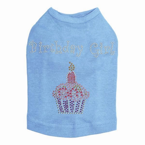 Pink Cupcake Rhinestone Dog Tank