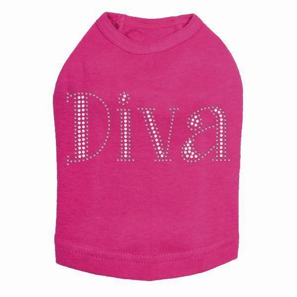 Pink Diva Rhinestone Dog Tank