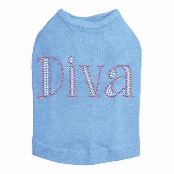 Pink Diva Rhinestone Dog Tank