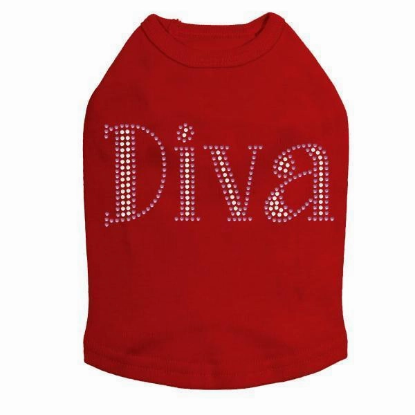 Pink Diva Rhinestone Dog Tank