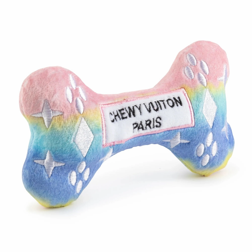 Pink Ombre Chewy Vuiton Bone Toy