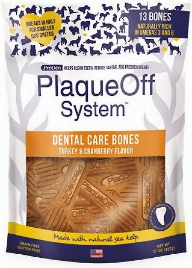 Plaque Off Dental Bones Turkey & Cranberry Flavor