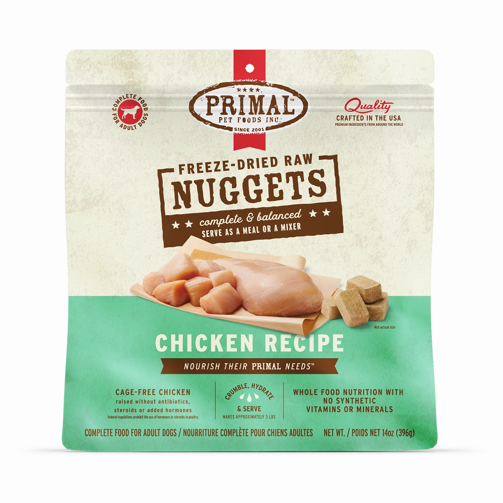 Primal Freeze Dried Nuggets Grain Free Chicken Formula Dog Food