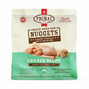 Primal Freeze Dried Nuggets Grain Free Chicken Formula Dog Food