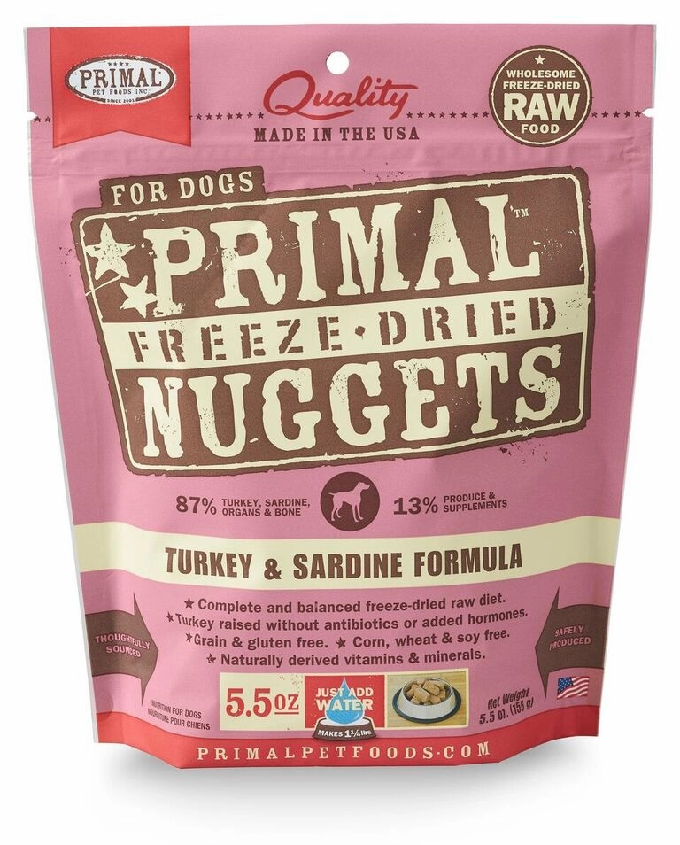 Primal Freeze-Dried Turkey & Sardine Formula