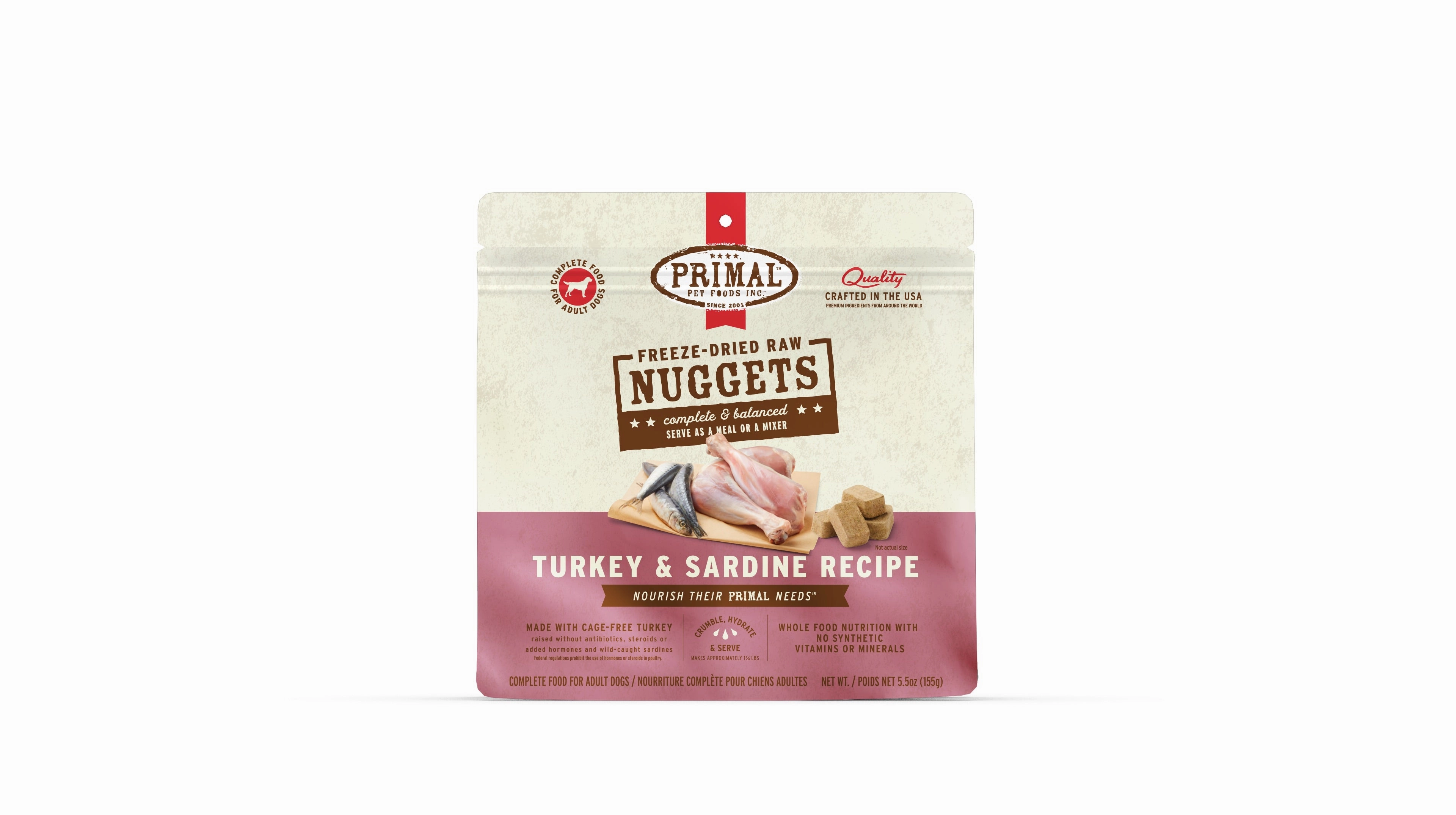 Primal Freeze-Dried Turkey & Sardine Formula