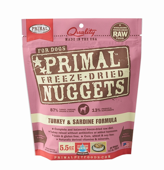 Primal Freeze-Dried Turkey & Sardine Formula