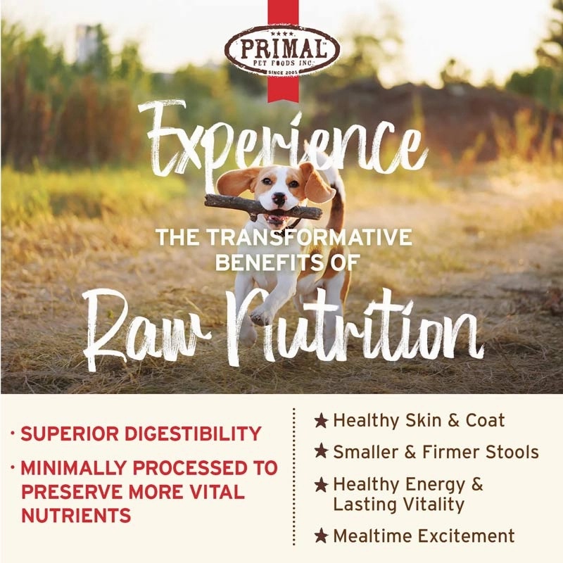 PRIMAL Pronto Frozen Raw Scoopable Beef Recipe for Dogs
