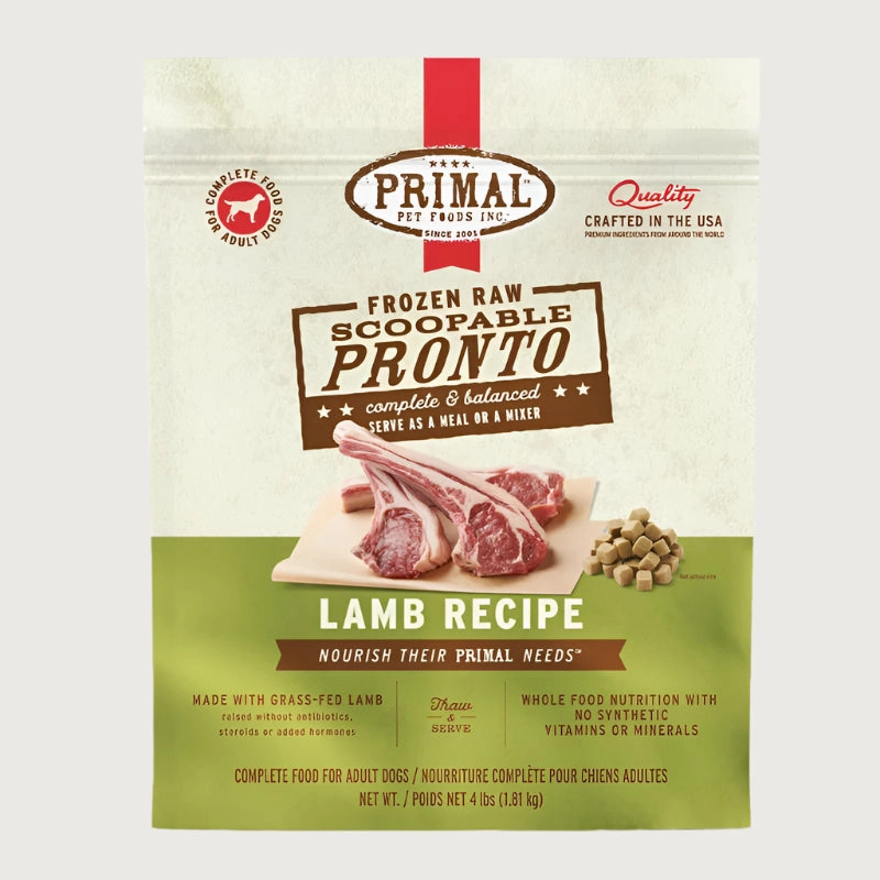 PRIMAL Pronto Frozen Raw Scoopable Lamb Recipe for Dogs