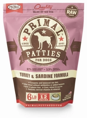 Primal Raw Frozen Turkey & Sardine Formula