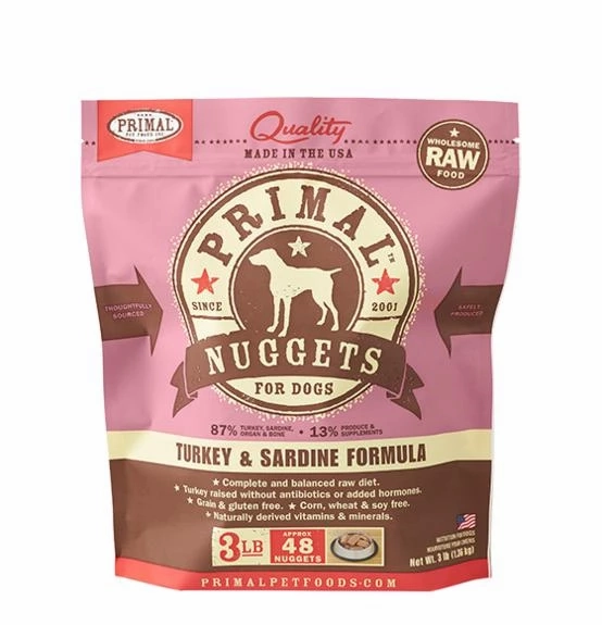 Primal Raw Frozen Turkey & Sardine Formula