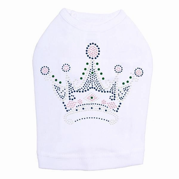 Princess Crown Rhinestone Dog Tank