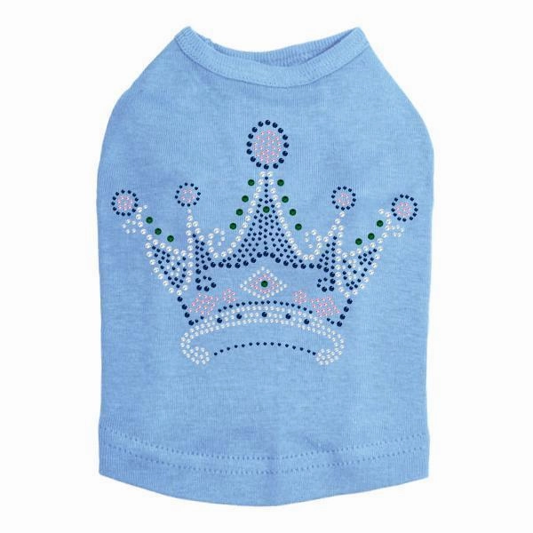 Princess Crown Rhinestone Dog Tank