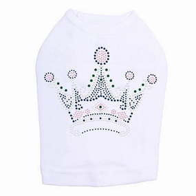 Princess Crown Rhinestone Dog Tank