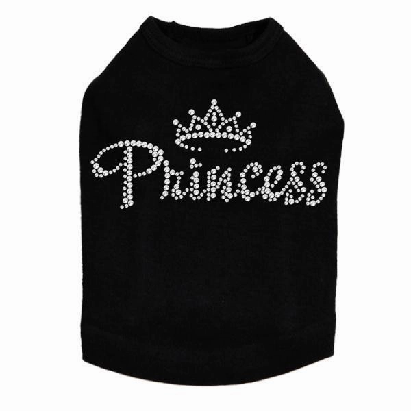 Princess Rhinestone Dog Tank