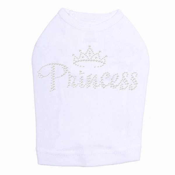 Princess Rhinestone Dog Tank