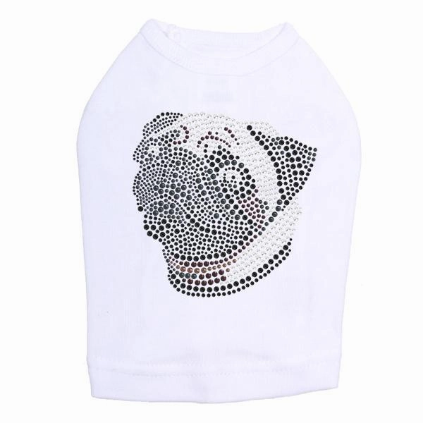 Pug Rhinestone Dog Tank