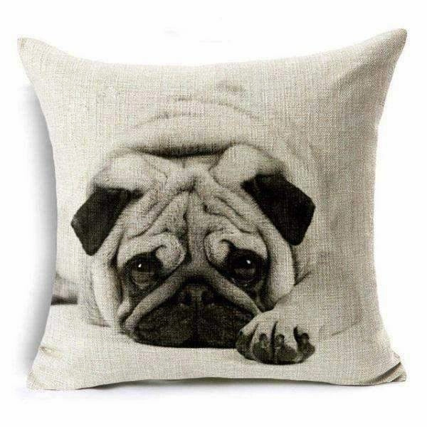 Pug Throw Cushion