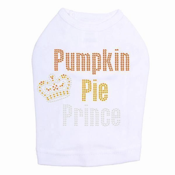 Pumpkin Pie Prince Rhinestone Dog Tank