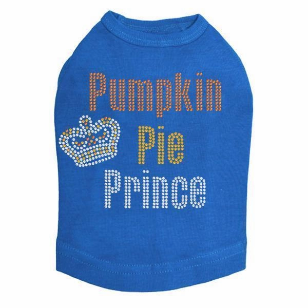 Pumpkin Pie Prince Rhinestone Dog Tank