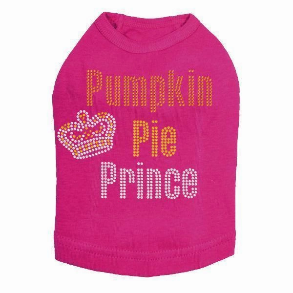 Pumpkin Pie Prince Rhinestone Dog Tank