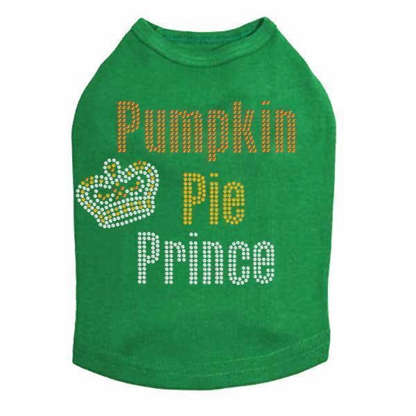 Pumpkin Pie Prince Rhinestone Dog Tank