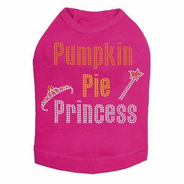 Pumpkin Pie Princess Rhinestone Dog Tank