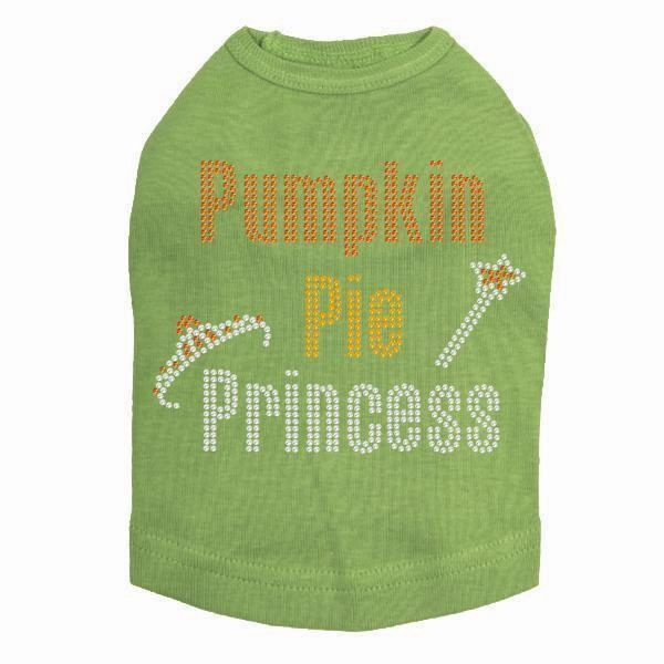 Pumpkin Pie Princess Rhinestone Dog Tank