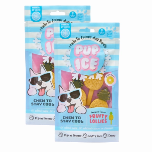Pup Ice Pineapples Flavoured Fruity Lollies Dog Treat