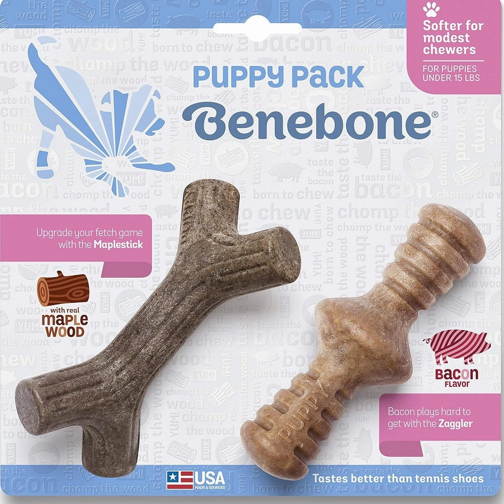 Puppy Pack - Maple Wood/ Bacon Chews Dog Chew Toy