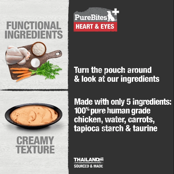 PureBites  Squeezables For Dogs; Heart & Eyes