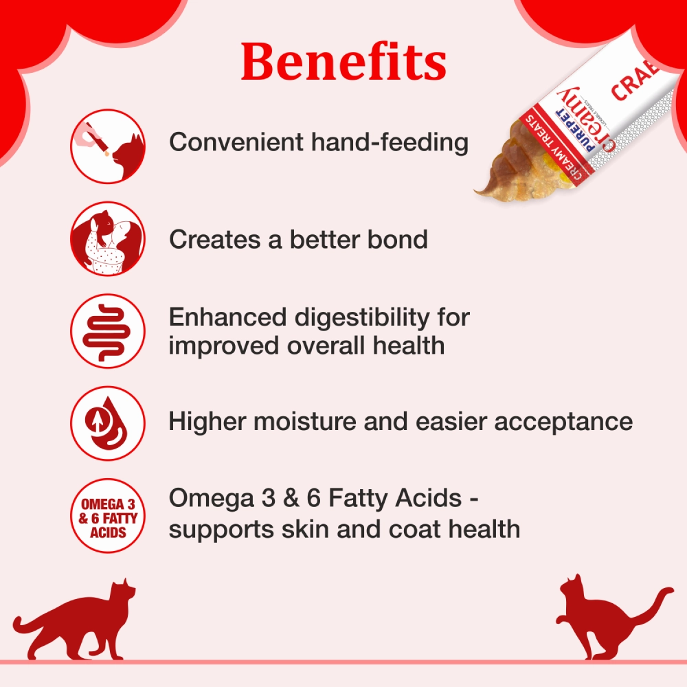 Purepet Crab and Chicken Lickable Creamy Treats for Cats