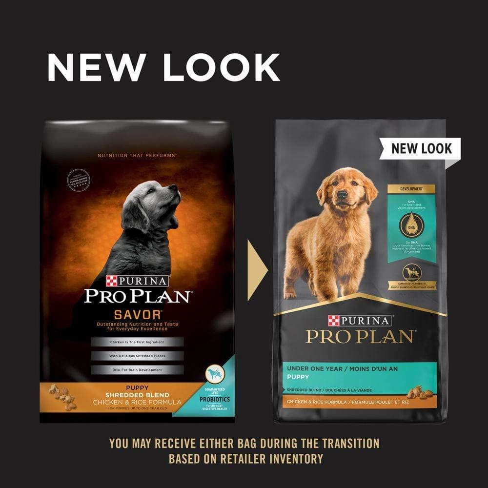 Purina Pro Plan Savor Shredded Chicken & Rice Formula Puppy Dry Dog Food