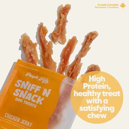 Purple Tails Sniff N Snack Chicken Jerky Dog Treat