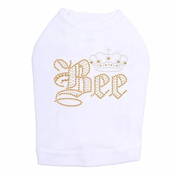 Queen Bee Rhinestone Dog Tank
