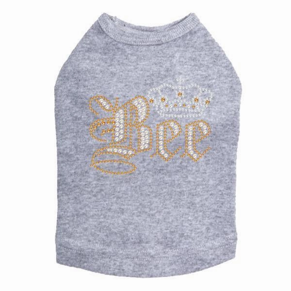 Queen Bee Rhinestone Dog Tank