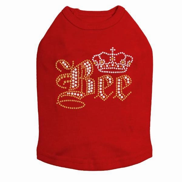 Queen Bee Rhinestone Dog Tank