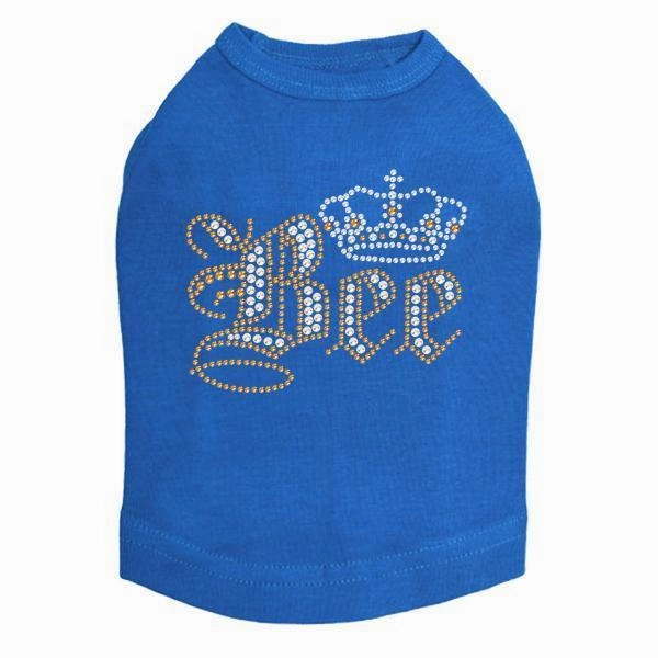 Queen Bee Rhinestone Dog Tank