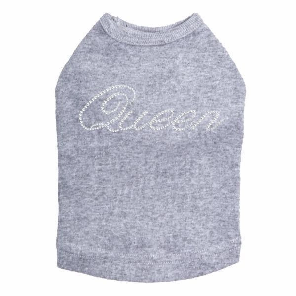 Queen Rhinestone Dog Tank
