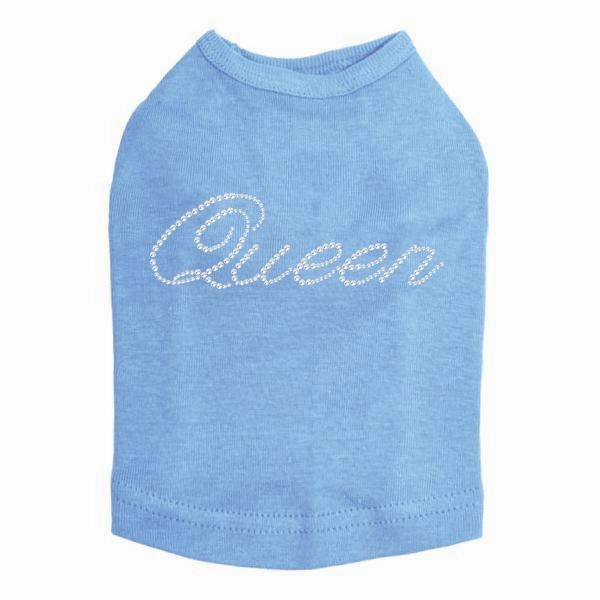Queen Rhinestone Dog Tank