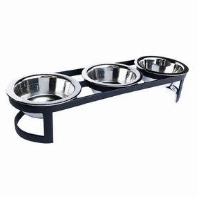 Raindrop Triple Dog Diner Black