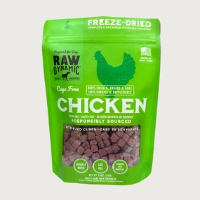 RAW DYNAMIC Freeze-Dried Raw Cage Free Chicken Recipe for Dogs
